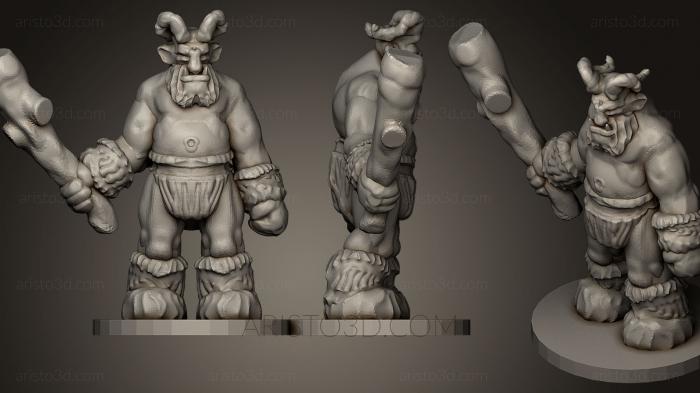 Figurines heroes, monsters and demons (STKM_0447) 3D model for CNC machine